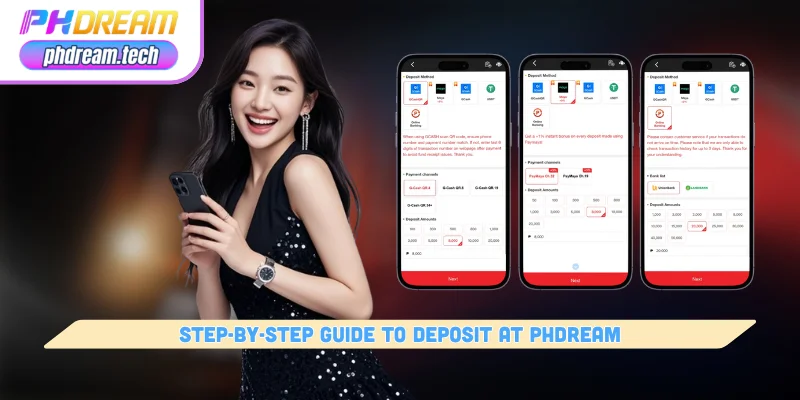 step-by-step guide to deposit at phdream